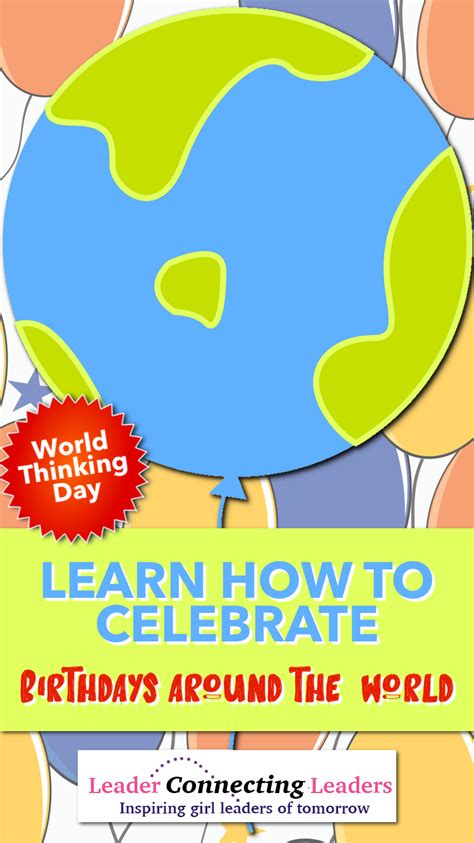 Birthdays Around The World Activity Booklet World Thinking Day