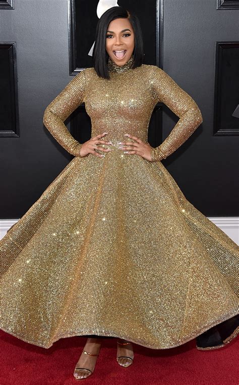 Ashanti From 2018 Grammys Red Carpet Fashion E News
