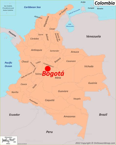 Mapa Colombia Bogota El Mapa De Colombia Con Las Provincias Bogota Images