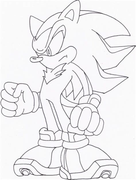 Today most homes have a printer on hand and that makes it fast and easy to use online printable coloring pages. Dark Sonic Coloring Pages - Coloring Home