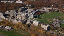 The United States Military Academy at West Point in Autumn, New York ...