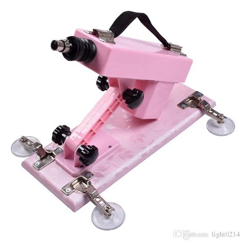 Pink Sex Machine Gun With Black Silicone Anal Dildos Thrusting Massager Gun Love Machines Adult