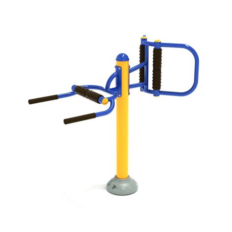 Double Station Back Massage Outdoor Workout Equipment Park Tables