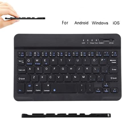 Ultra Slim Wireless Bluetooth Keyboard For Ios Android Windows Pc