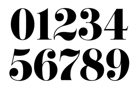 Cool Number Fonts Numbers Font Number Tattoo Fonts Numbers Typography