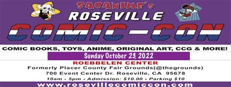 Roseville Comic Con Returns October 23rd