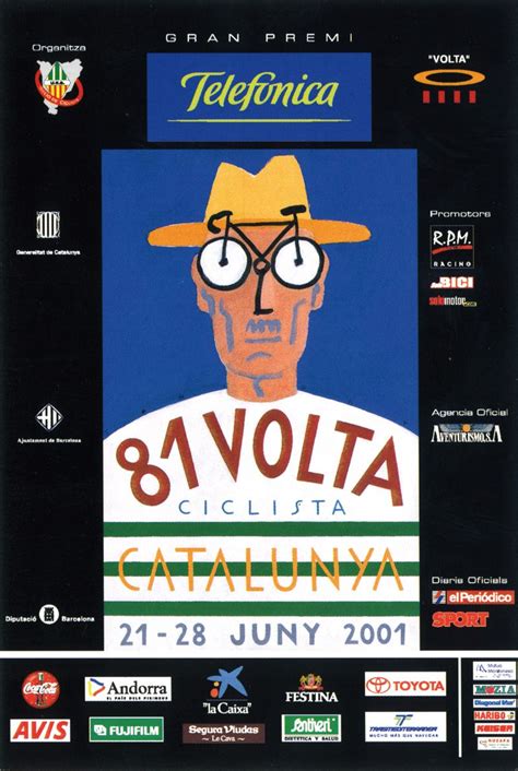 2001 Volta A Catalunya Cycling Posters Poster Movie Posters