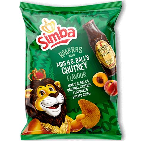 Simba Mrs H S Ball S Chutney Flavor Potato Chips 120g — Welkom Usa