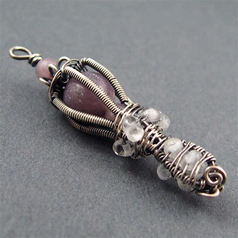 Woven Caged Bead Pendant Wire Weaving Jewelry Tutorial Wire Jewelry