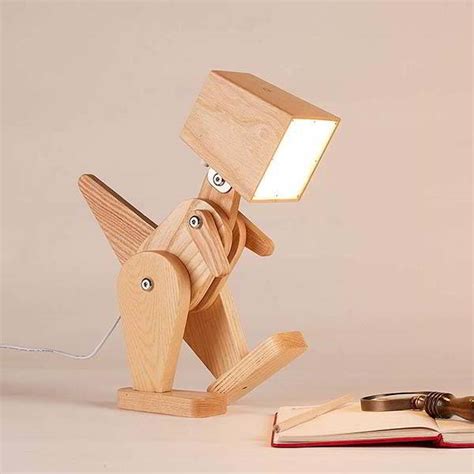 Hroome Dinosaur Wooden Led Table Lamp Gadgetsin