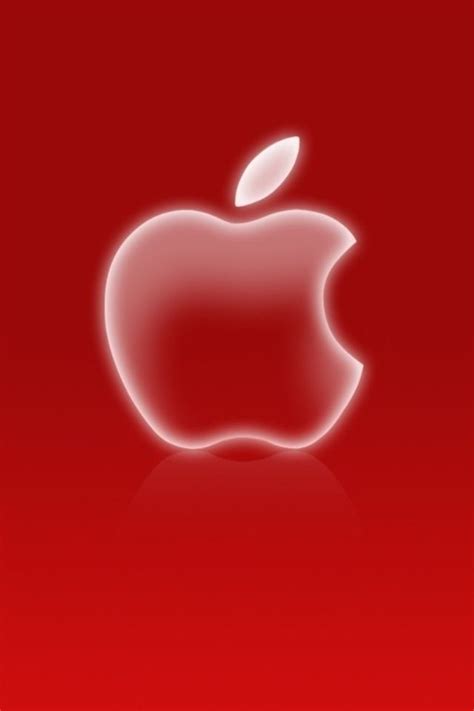 Hd Red And White Apple Iphone Wallpapers Pantalla De