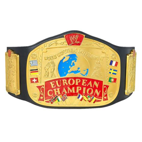 Wwe European Championship Replica Belt Releather Send Out Strap Pmbelts