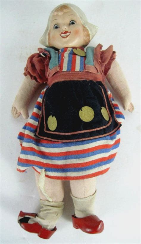 Dutch Doll With Bisque Head Made In Holland Circa 1940s Dutch Doll Vintage Dolls Dolls