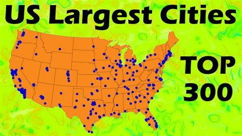 Us Largest Cities Map