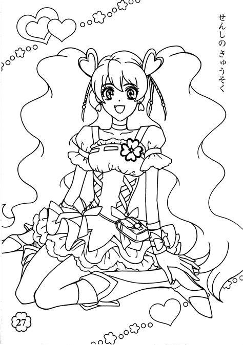 Fresh Pretty Cure Coloring Pages Sketch Coloring Page