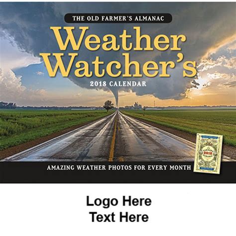 Promotional 2018 The Old Farmers Almanac Weather Watchers Spiral Wall