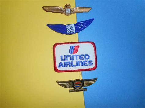 United Airlines Hat Cap Shirt Patch Junior Jr Pilot Kiddie Wings Badge