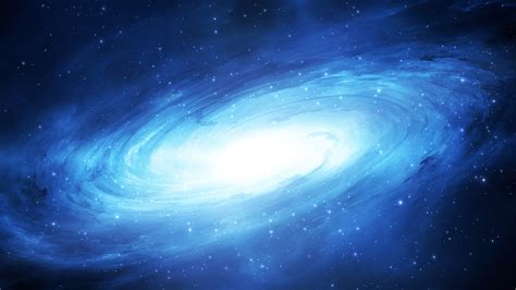 Space With Shimmering White And Blue Stars Hd Galaxy Wallpapers Hd