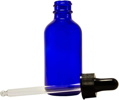 2 Fl Oz Cobalt Blue Glass Bottle With Glass Dropper By Wfmed Industrial And Scientific