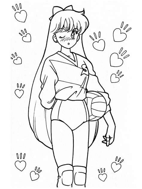 Printable Minako Aino Sailor Venus Coloring Pages Anime Coloring Pages