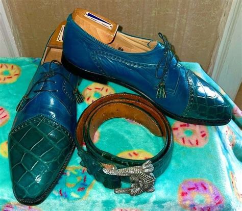 Mauri City Slicker Alligator Shoes For Davanzati With Alligator Belt
