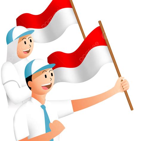 Anak Anak Dan Bendera Indonesia Anak Kecil Bendera Indonesia Png Dan