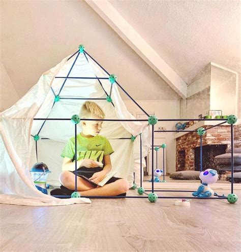 Build Indoor Tents With Fun Forts Fort Building Kit Building For