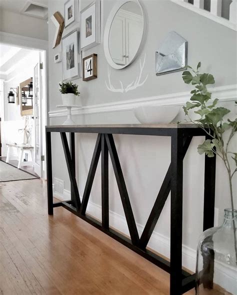 21 Diy Console Tables With Plans Flowyline Style