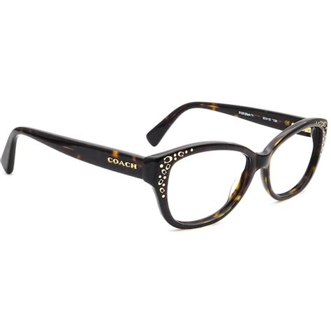 Coach Womens Eyeglasses Hc 6076 5120 Dark Tortoise C Gem