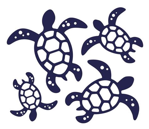 Swimming sea turtles SVG | Etsy | Turtle drawing, Turtle silhouette