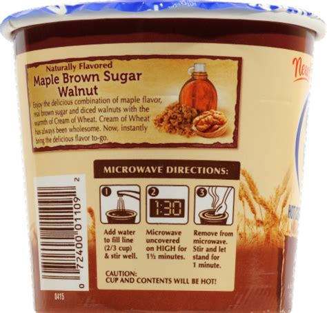 Cream Of Wheat Maple Brown Sugar Instant To Go Hot Cereal 229 Oz