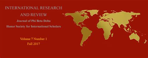 Phi Beta Delta Honor Society For International Scholars