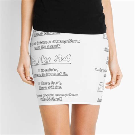 Rule 34 Mini Skirt By Petcheze Redbubble