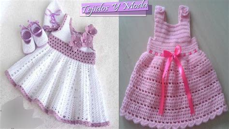 Vestidos Para Bebe Niña Con Patrones Tejidos A Crochet Youtube