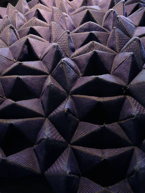 Geometric Textiles Design With Folded 3d Construction Creative Fabric