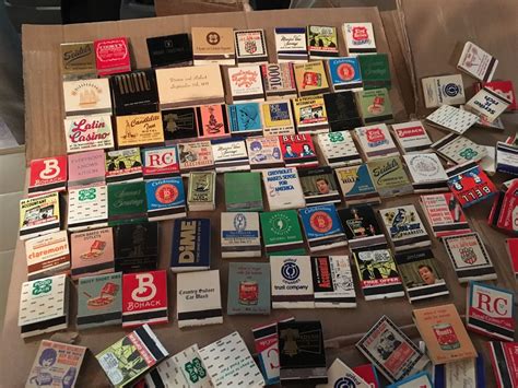 Lot Of 125 Vintage Collectible Matchbooks Antique Price Guide