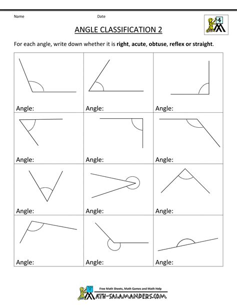 There are many different types of angles. 4th Grade Geometry