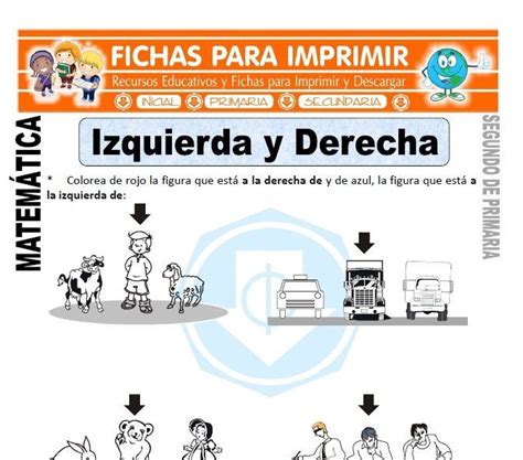 Izquierda Y Derecha Para Segundo De Primaria Fichas Para Imprimir