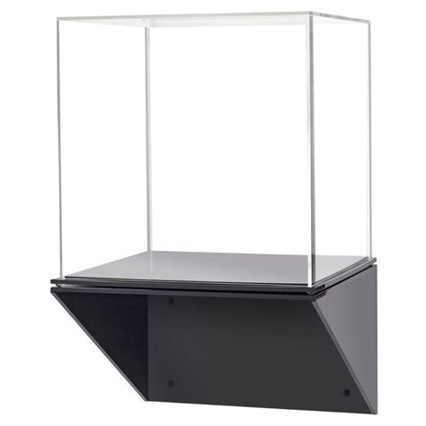 Acrylic Display Case With Black Wall Mount Shelf Wall Display Case