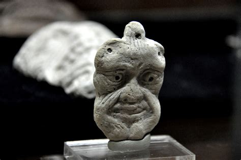 A Clay Mask Depicting A Face With Acting Expressions Mesopotamian Art