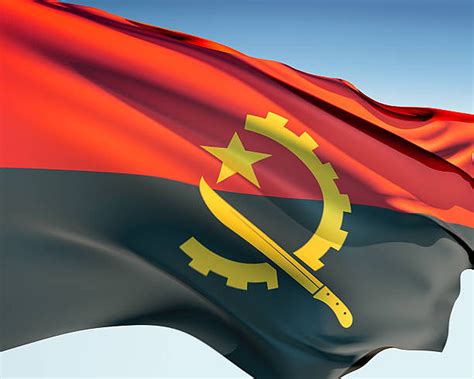 Download Waving Angola Flag Wallpaper