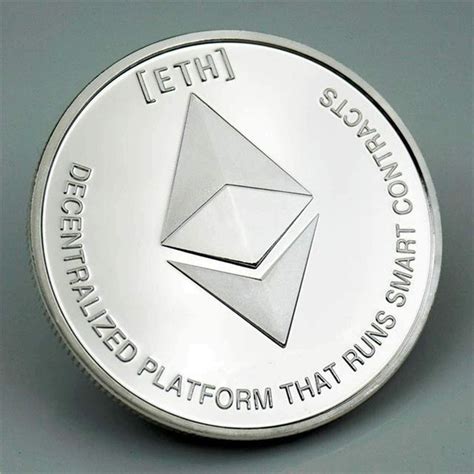 Usl Ethereum Coin Eth Novelty Crypto Currency Physical Collectible Gold