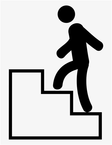 Man Climbing Stairs Man Climbing Stairs Icon Transparent PNG