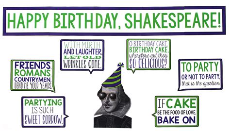 He is attributed with writing 38 plays, sonnets and at least five poems. Throw Shakespeare a Birthday Party - Presto Plans