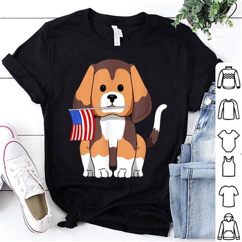 Beagle Dog 4th Of July Independence Day Patriotic America Flag Shirt