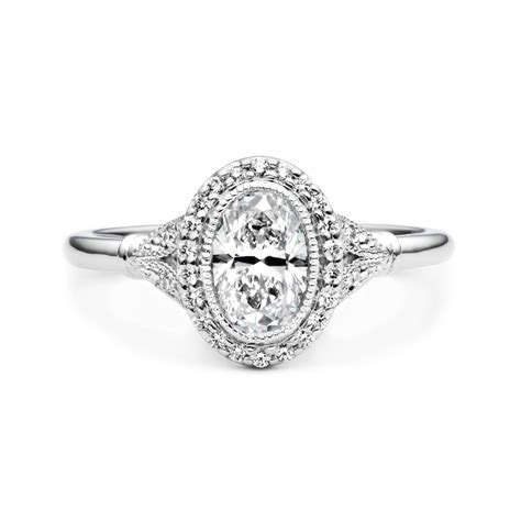 Vintage Oval Cut Engagement Rings