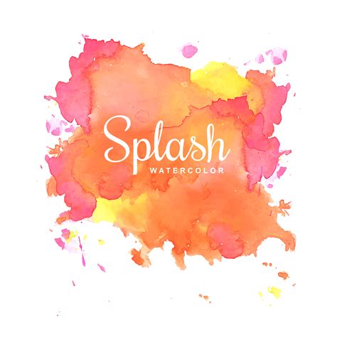 Colorful Watercolor Ink Splash 678728 Vector Art At Vecteezy