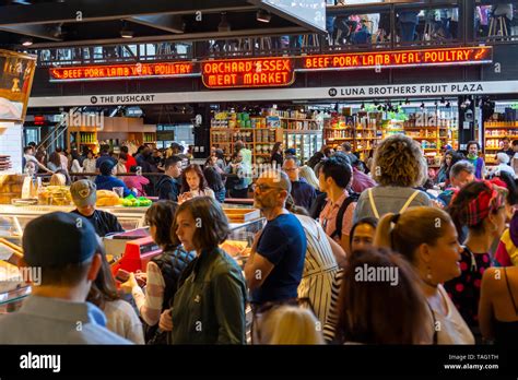 Hundreds Of Foodies Crowd And Queue Up The Newly Opened Essex Market In