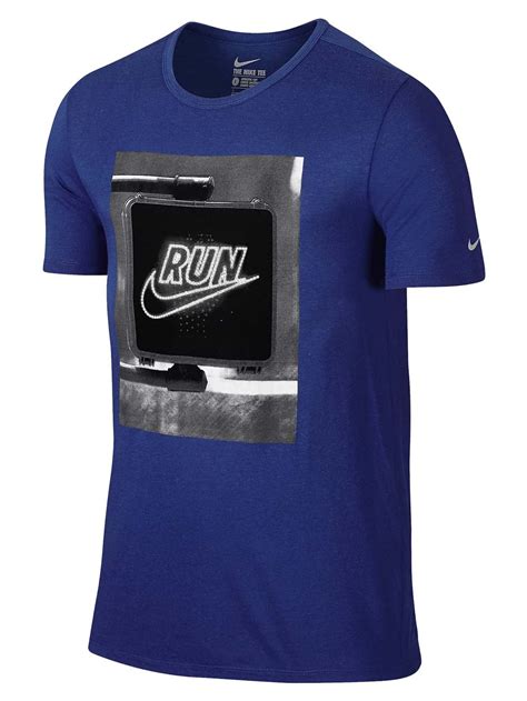 Nike Mens Dri Fit Dont Walk Run Running T Shirt Deep Royal Blue