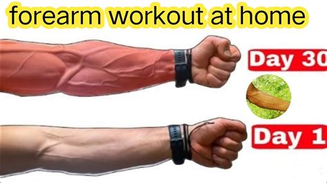 Forearm Workout At Home Big Forearms Workout In 30 Days Without